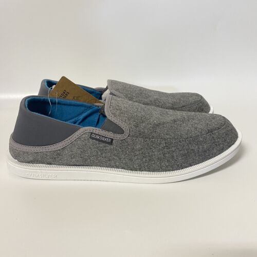 Quicksilver Surf Checker Slip on Men s Slipper Shoe Sneaker 11 Grey Grey White