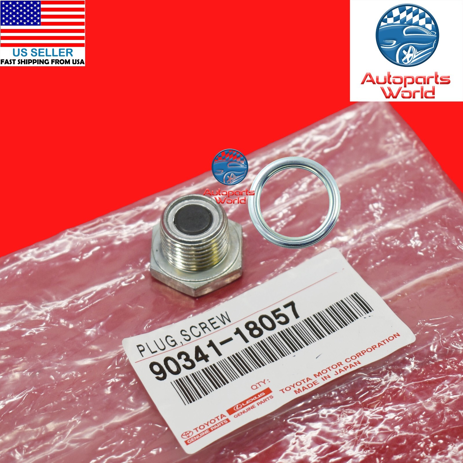 GENUINE TOYOTA 4RUNNER TACOMA GX460/470 LX450/470 TRANSFER DRAIN PLUG W/GASKET 