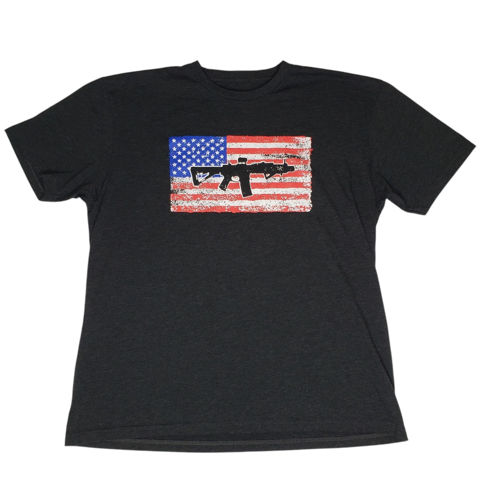 Black Rifle Coffee Company T Shirt Mens Extra Large Black Graphic USA Made Flag 
