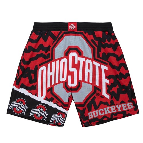 

СУБЛИМАТИРОВАННЫЕ ШОРТЫ MITCHELL - NESS NCAA JUMBOTRON 2.0 OHIO STATE BUCKEYES, Black/red