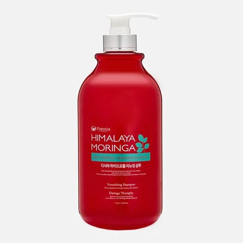 Pogonia Himalaya Moringa Kelp Hydrozol Erneuerndes Shampoo 1000ml K-Beauty