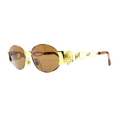希少 VERSACE sunglasses clear ゴールド vintage Versace 1990s Yellow Sunglasses – Vintage by Misty