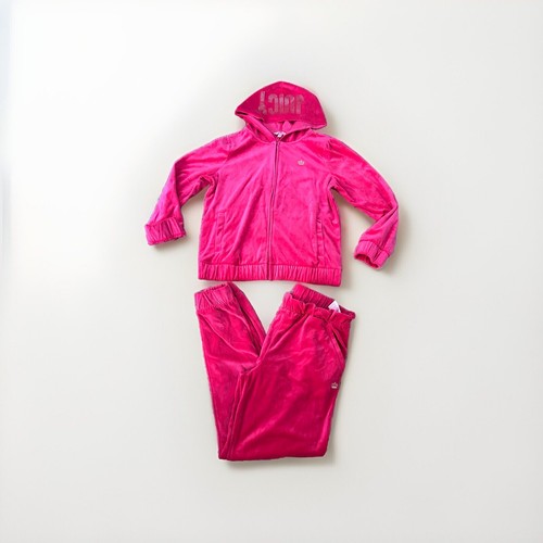 Juicy Couture Suede Jump Suit Outfit Bright Pink Size XL (16