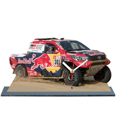Al-Attiyah, Rallye DAKAR 2018, Toyota Hilux -01 en horloge miniature