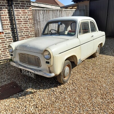 Ford Anglia 100E 1958 Cherised Number Plate TCG 621 Dry stored for last 42 years