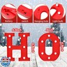 VIHOSE Christmas LED Letter Lights Sign Table Indoor Decoration Light up Letters Battery Powered Letter for Home Bar Christmas Party Bedroom Tabletop Indoor Decoration Gift (HOHOHO)