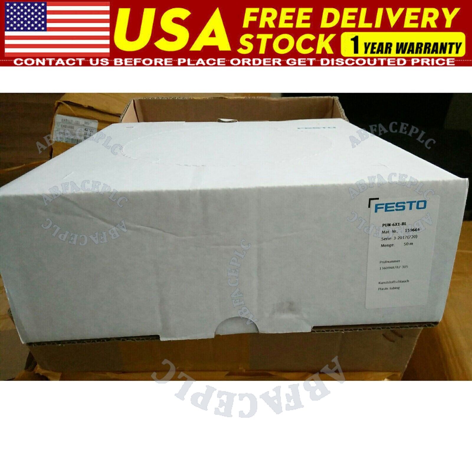 New PUN-6X1-BL Festo 159664 Plastic tubing Fast Shipping | eBay