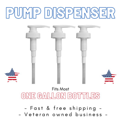 One Gallon Pump Dispenser | 38/400 mm Threaded | Fits most 128/64 oz Bottles