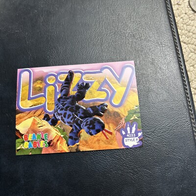 Jb20 Ty beanie babies series 3 three 1999 #103 Lizzie The Blue Lizard Lizzy