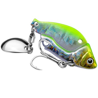 9g/12g Fishing Lure Sharp Hook Angling Spinner Fishing Lure Vibration