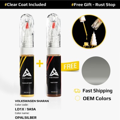 Car Touch Up Paint For VOLKSWAGEN SHARAN Code: LD1X | 9A9A OPALSILBER