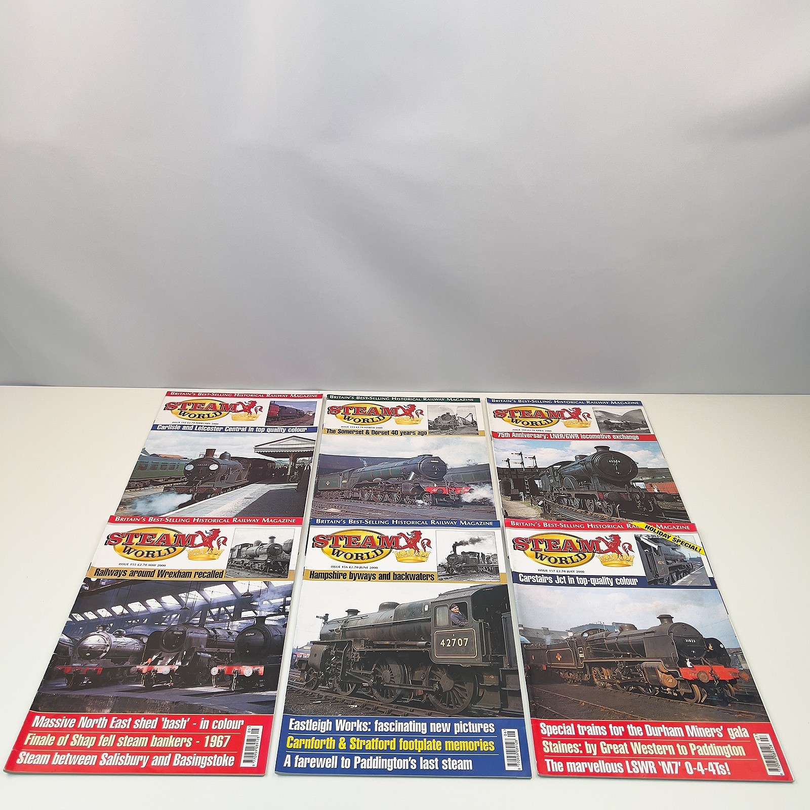 Steam World Magazine Job Lot 28 Issues 152-179 British Railway Trains 2000-2002 Image 4