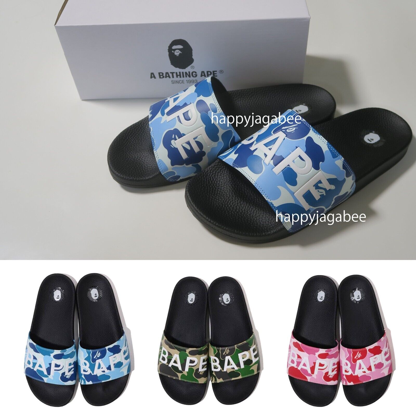 2023 A BATHING APE Men's Footwear ABC CAMO SLIDE SANDALS 2023 A BATHING APE Men's Footwear ABC CAMO SLIDE SANDALS