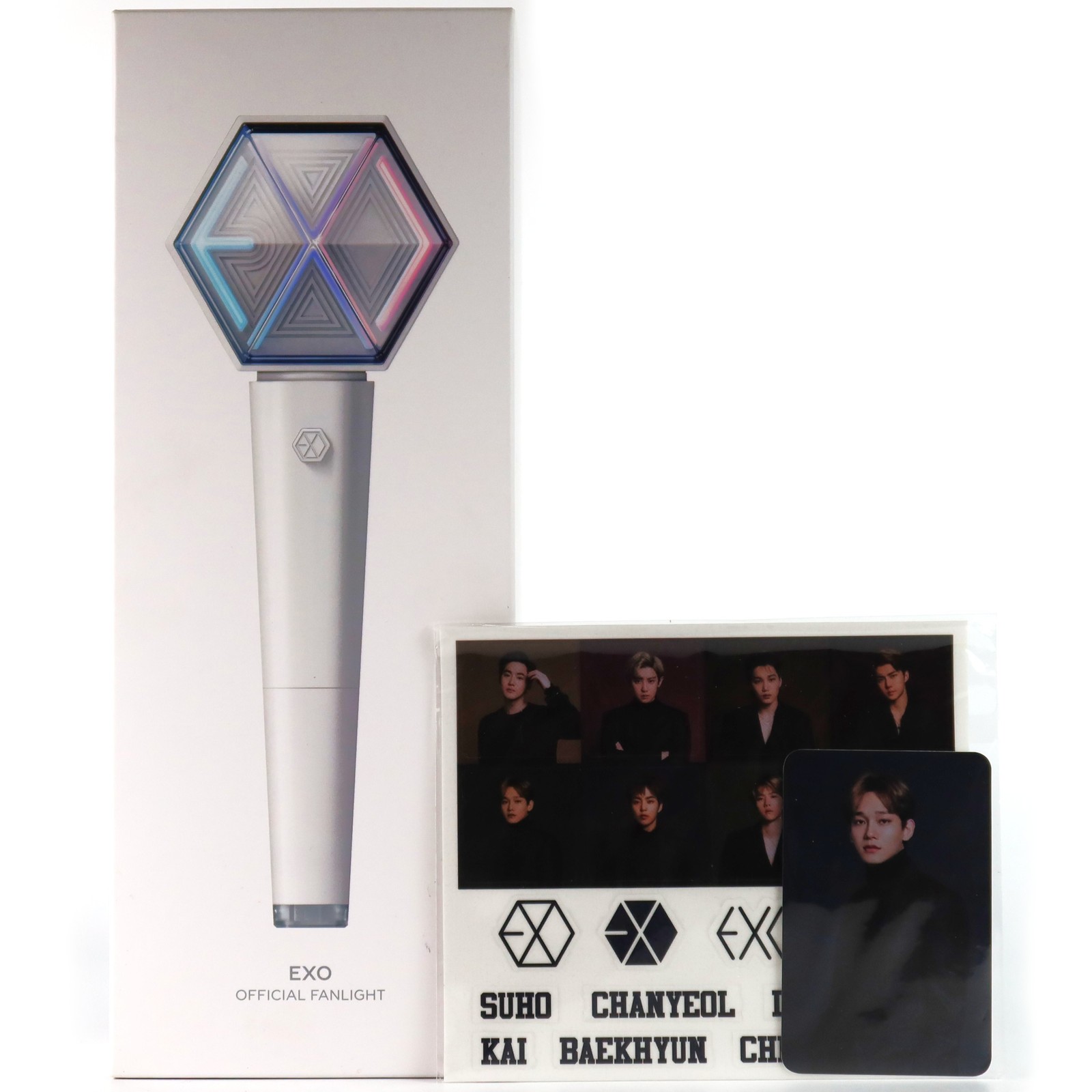 Exo Official Light Stick Ver. 3 + Chen Photocard + Stickers