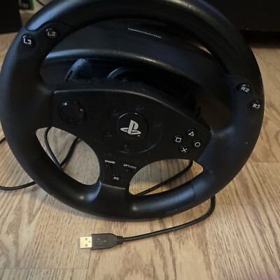 Thrustmaster T80 Playstation PS3 PS4 Racing Steering Wheel Only Not Tested