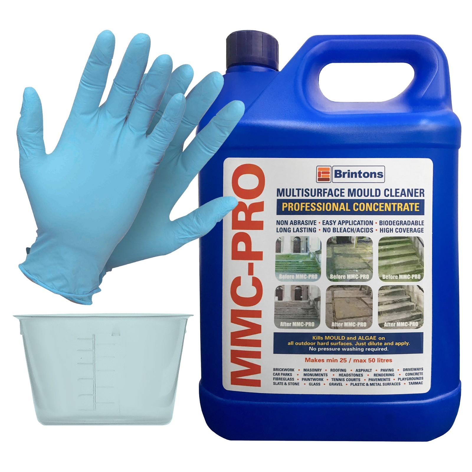 Mmc Pro 1 X 5l Concentrated Moss And Algae Killer Free 60ml