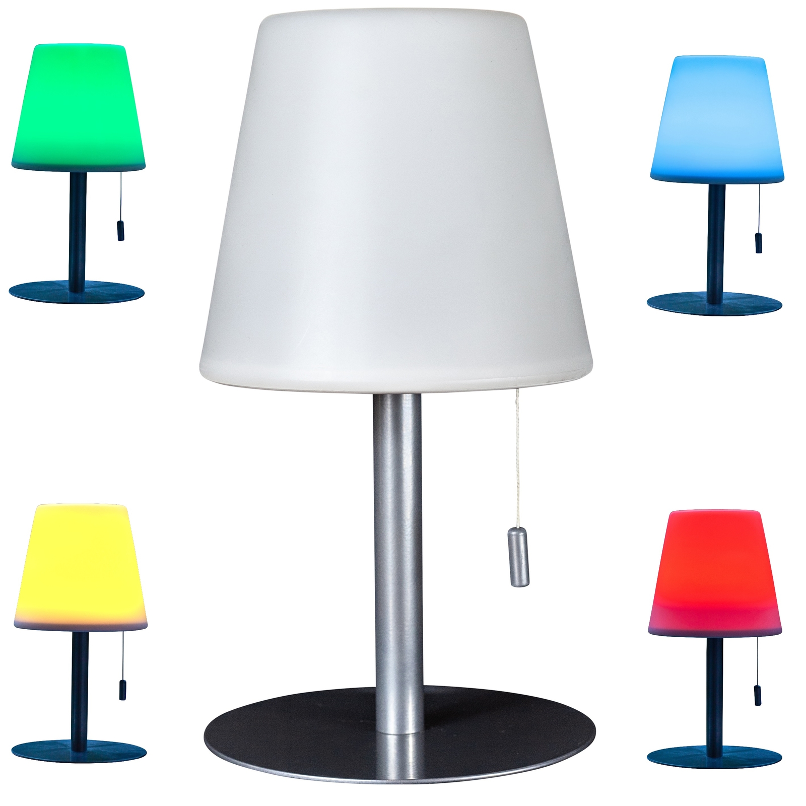 Northpoint Aufladbare LED Tischlampe mit Flackereffekt 4400mAh Akku 30 Stunden