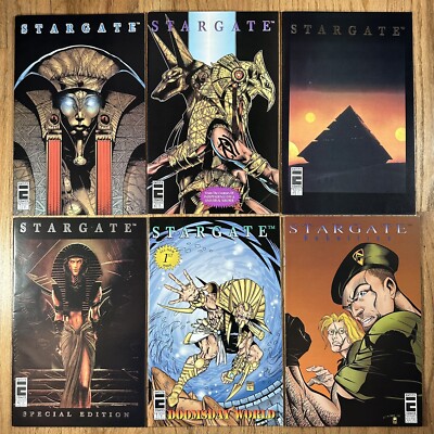 Stargate #1-4 Doomsday World #1 Rebellion #2 Comic Book Lot Entity 1996 VF RARE!
