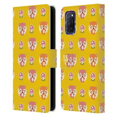 HEAD CASE DESIGNS CUTIE ANIMAL PATTERNS LEATHER BOOK WALLET CASE FOR OPPO PHONES