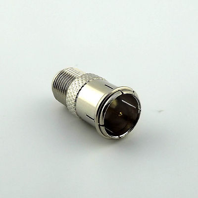 F Quick Male Plug to F Female Jack series Straight RF Coax TV Connector Adapter
