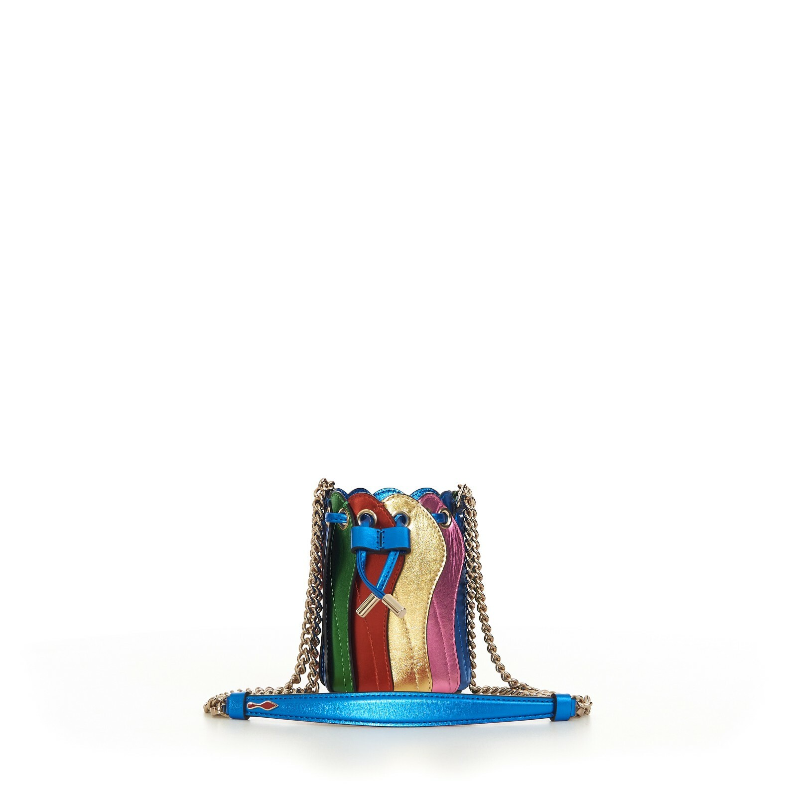 【Christian Louboutin】 Marie Jane leather bucket bag Christian Louboutin - Marie Jane Black Leather Mini Bucket Bag