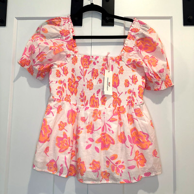 Vineyard Vines Women s Summer Bloom Smocked Top Size Small NWT