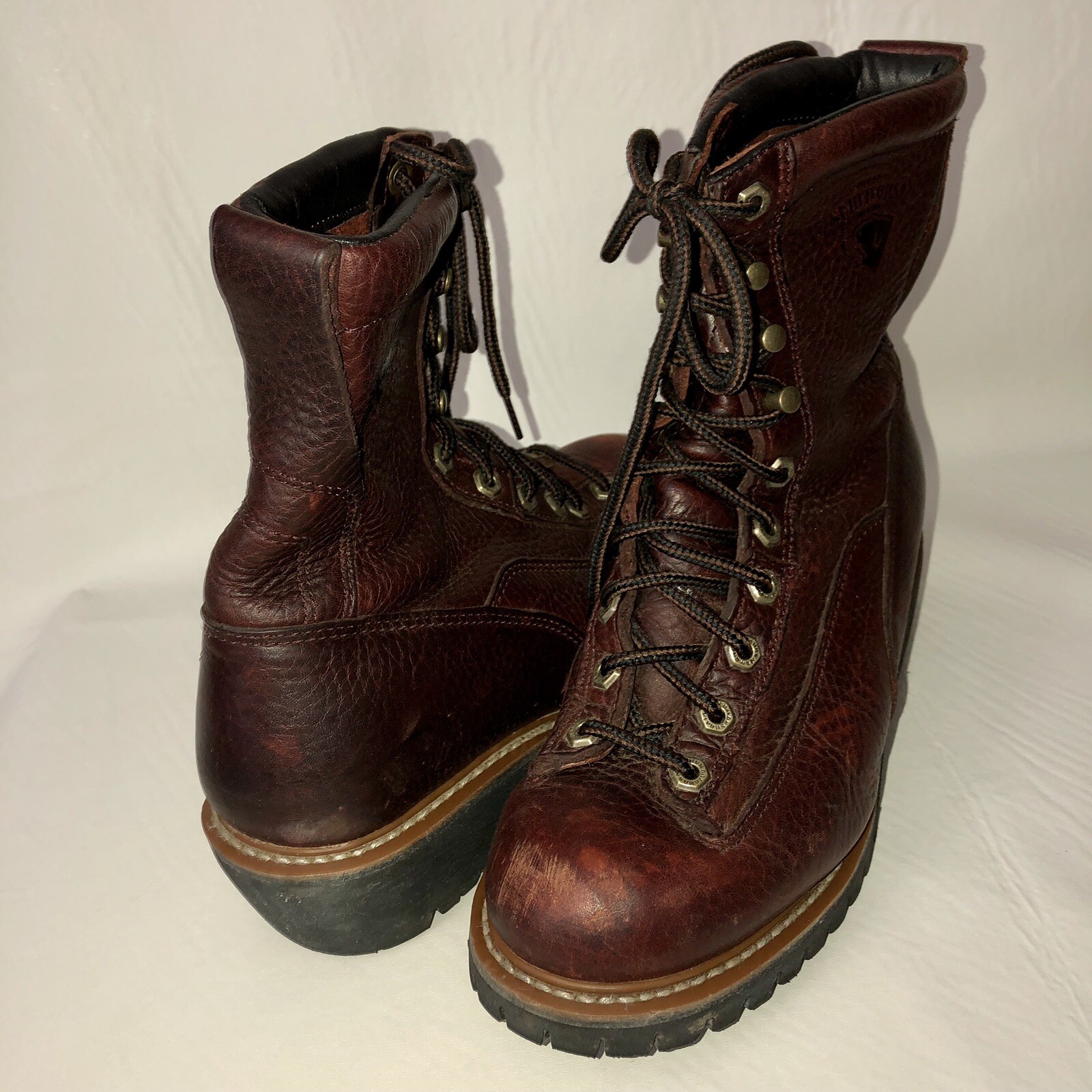 lace up logger boots