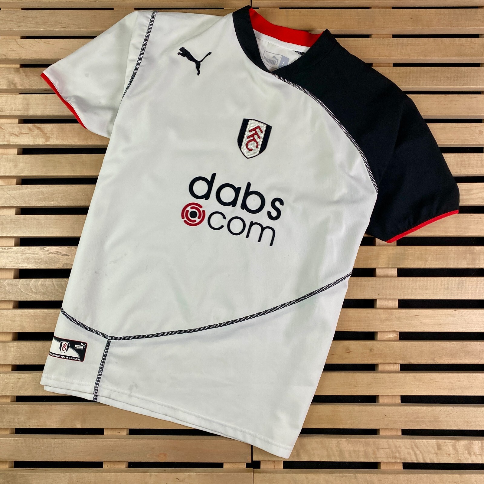 【PUMA】2003-04 フラム　ゲームシャツ Mens Football T-Shirt Jersey Puma Fulham Vintage 2003-04