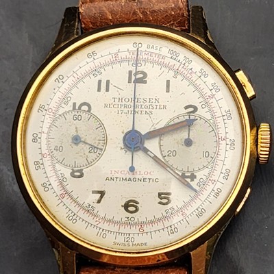 Parts/Repair Thoresen Recipro Register Chronograph Antimagnetic 17J Watch  ️