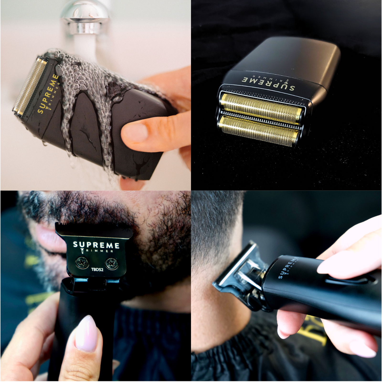 Supreme Trimmer T-Shaper Trimmer & Crunch Foil Shaver Set | STF602 ST5206 Black