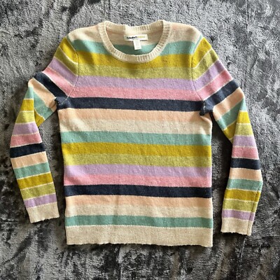 Clements Ribeiro Striped Wool Blend Sweater Size XL US
