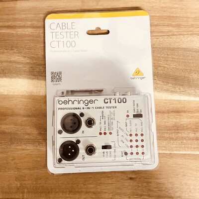 Behringer CT100 Microprocessor Controlled 6 In 1 Cable Tester