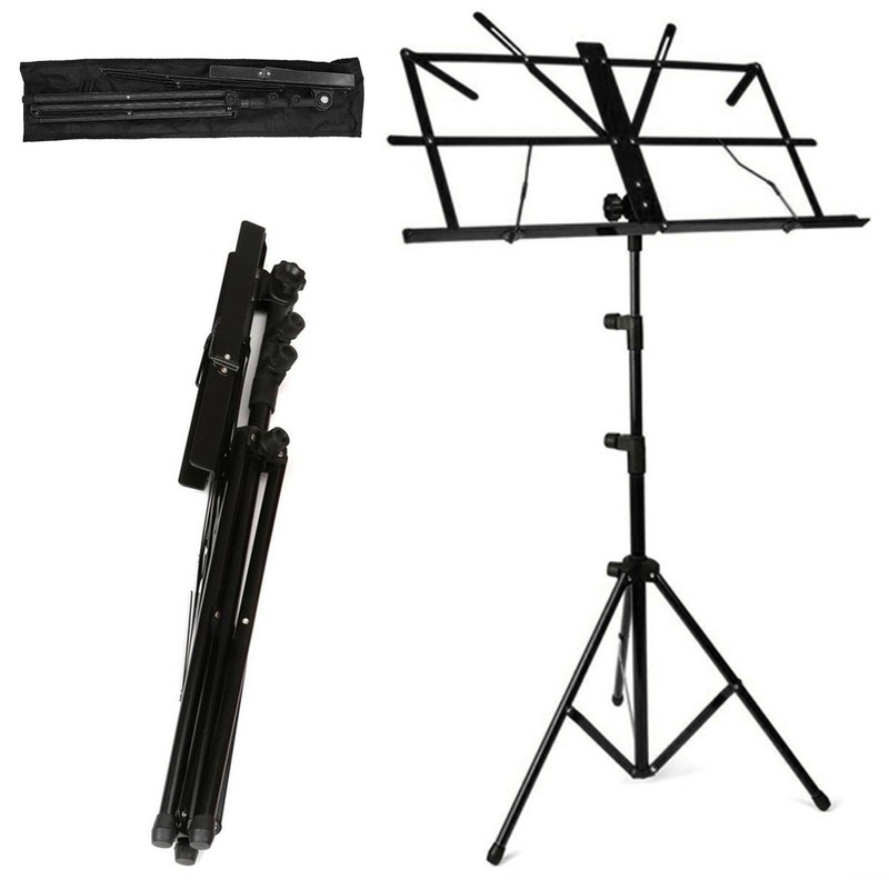 stabiler Notenständer Orchesterpult Notenpult mit Lochblech 45cm-129cm Neu