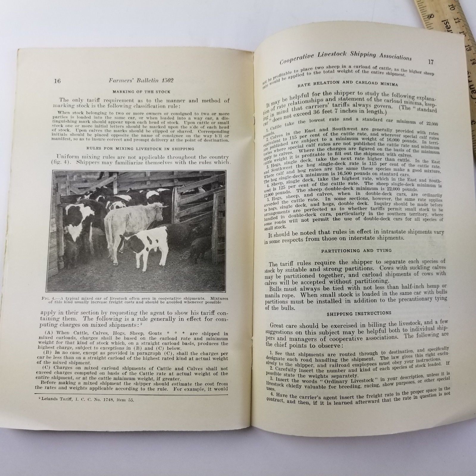 US Department of Agriculture Farmers Bulletin 1502 Cooperative Livestock Ship