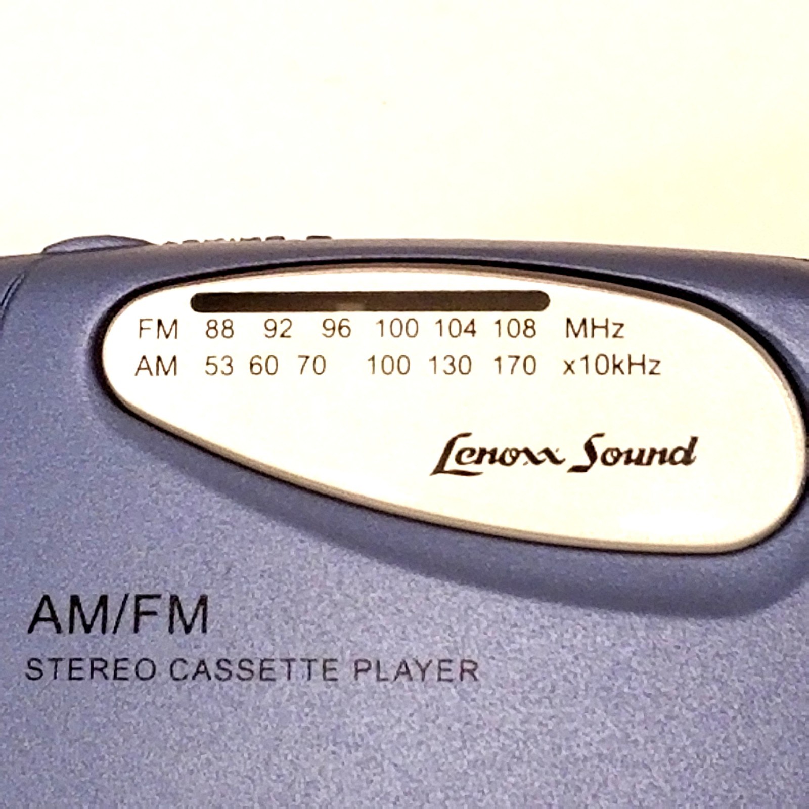 Lenoxx Sound 919 Blue Portable Cassette Player AM FM Radio Headphones Walkman