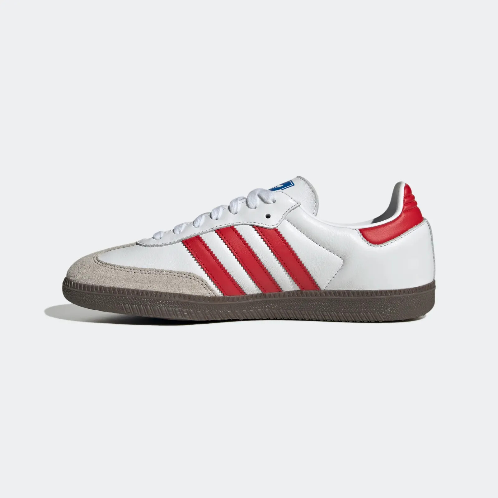 

Adidas Samba OG White Better Scarlet IG1025 Мужская обувь Кроссовки, White/better scarlet/supplier color, adidas Samba