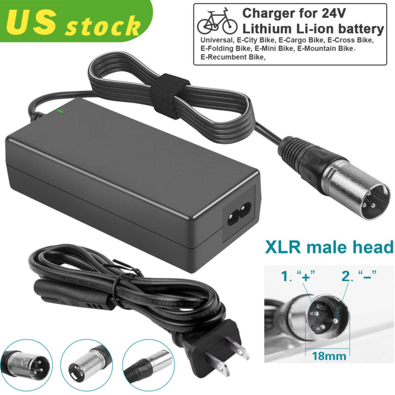 24V 2A Battery Charger for Electric Pride Mobility Wheelchair /Scooter Skip Bike