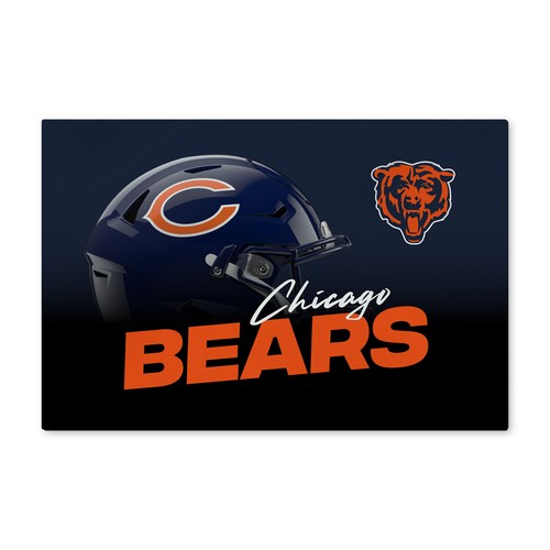 Моющийся коврик для пола Northwest NFL Chicago Bears Headspace, 20 x 32