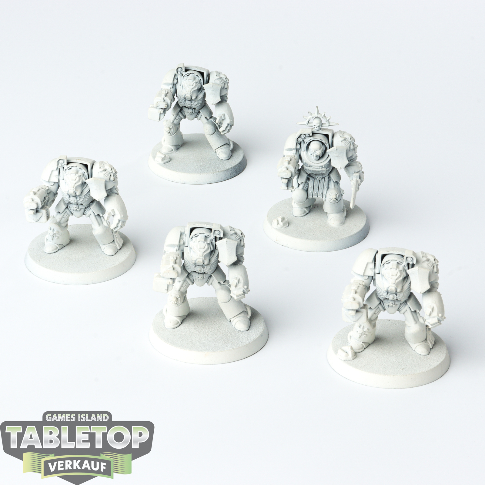 Dark Angels - 5 Deathwing Terminatoren - grundiert