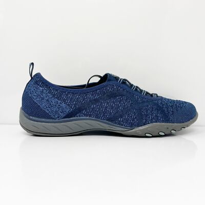 

Skechers Womens Breathe Easy Fortune 23028 Синие повседневные кроссовки Sz 9, Синий, Breathe Easy Fortune