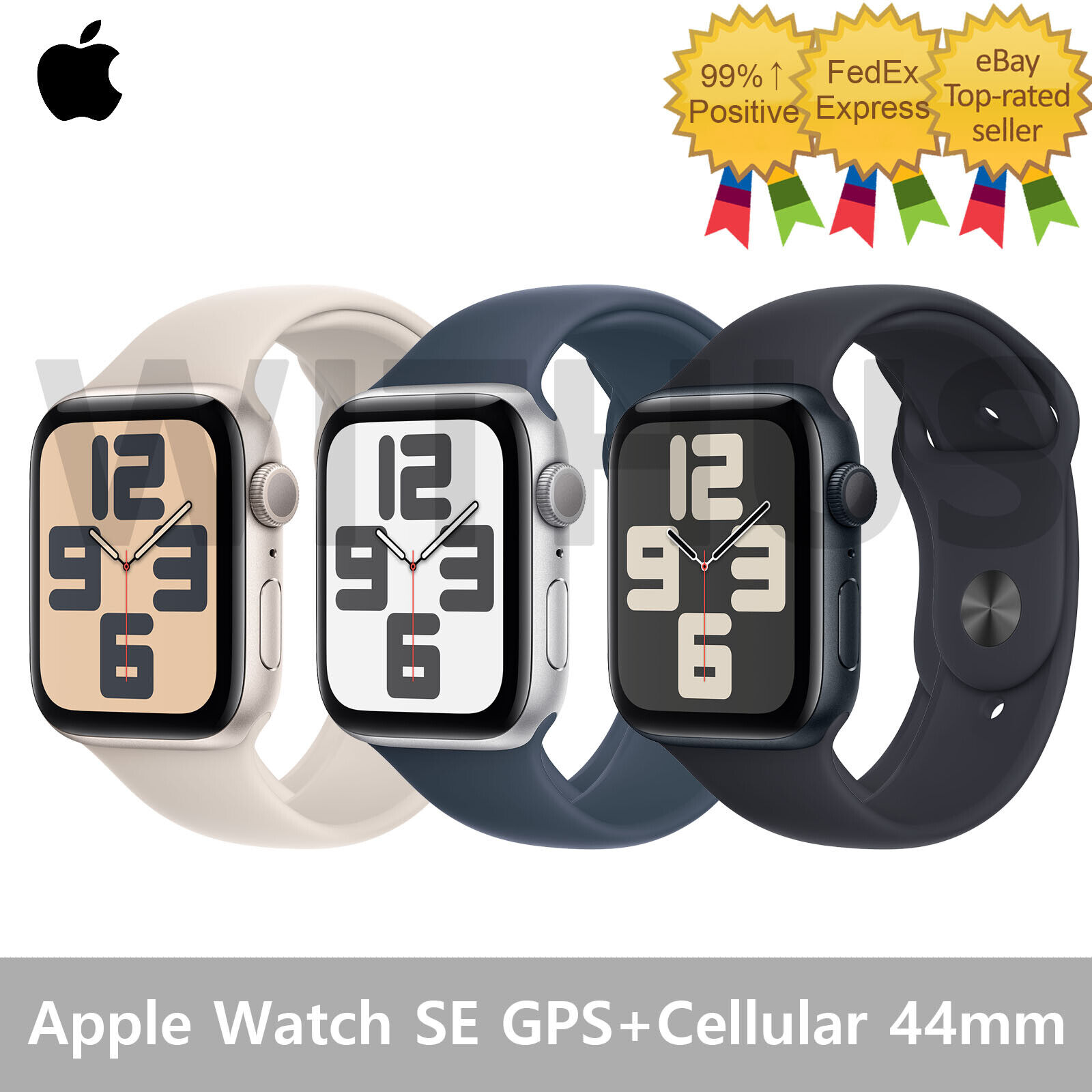 Apple Watch Series SE (2nd Gen) GPS+Cellular 44mm Aluminum Case Sport Band Apple Watch Series SE (2nd Gen) GPS+Cellular 44mm Aluminum Case Sport Band