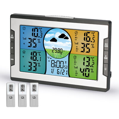 KKmoon Digital Multifunctional   4 Channels Indoor &  V2Y7