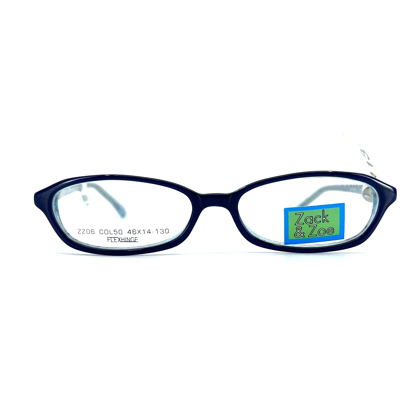 zoeページ ZACK & ZOE ZZ06 COL 50 Blue kids eyeglasses frames oval 46