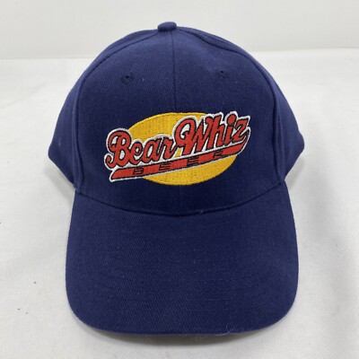 Bear Whiz Beer Baseball Hat Cap Blue Embroidered Adult OSFA