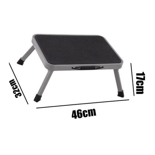 Trittleiter 1 Stufen klappbar mit Rutschfeste Matte Klappstufen