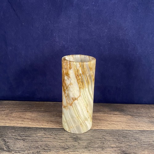 Onyx Candle Holder Cylinder Pillar Tea light Stone Crystal