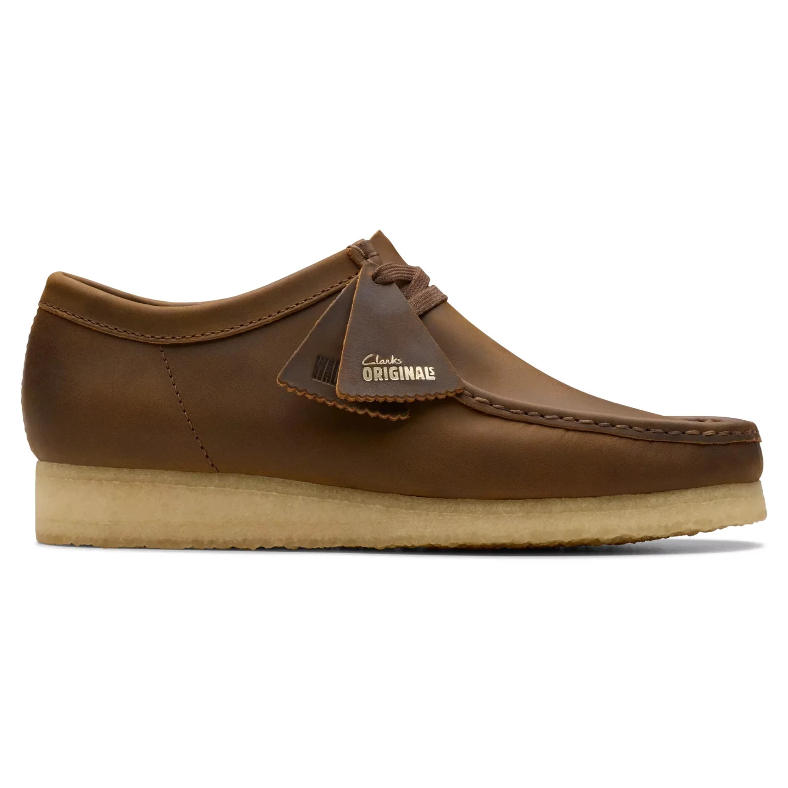 【Clarks ORIGINALS】 90's Wallabee / BROWN Clarks Originals Wallabee Womens Brown Leather Crepe Sole