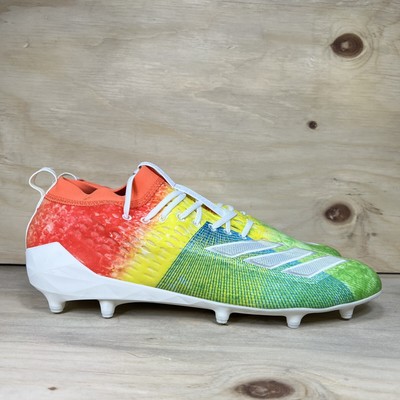 Adidas Adizero 8.0 Low Lightweight Football Cleats Rainbow F35077 Men's Size 16