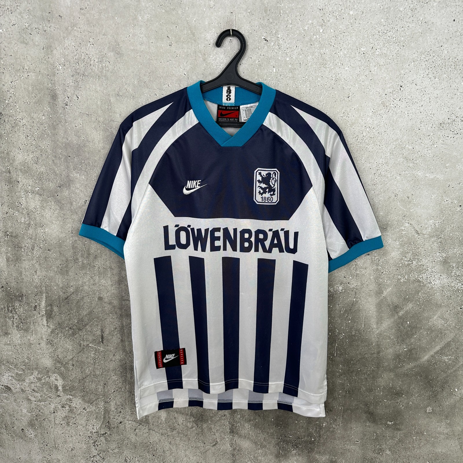 TSV 1860 MUNCHEN 1995 1996 AWAY FOOTBALL SHIRT NIKE JERSEY