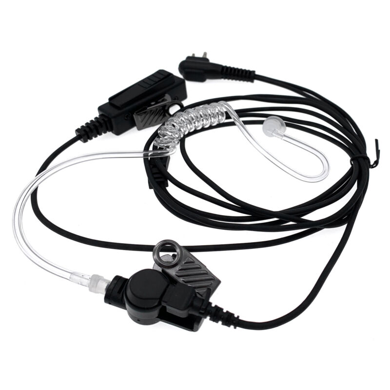 Concealed Ear Piece Headset Earpiece Mic for Motorola 2 way CP-200 XTN Radios